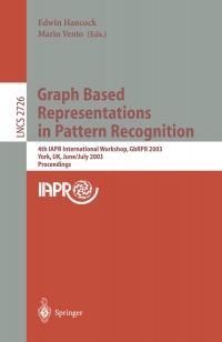 Cover image: Graph Based Representations in Pattern Recognition 1st edition 9783540404521