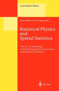 Omslagafbeelding: Statistical Physics and Spatial Statistics 1st edition 9783540677505