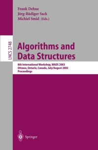 صورة الغلاف: Algorithms and Data Structures 1st edition 9783540405450