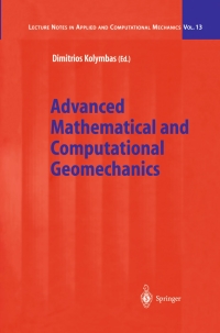 Imagen de portada: Advanced Mathematical and Computational Geomechanics 1st edition 9783540405474