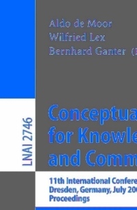 Imagen de portada: Conceptual Structures for Knowledge Creation and Communication 1st edition 9783540405764