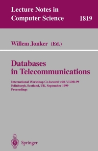 表紙画像: Databases in Telecommunications 1st edition 9783540676676