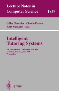 Omslagafbeelding: Intelligent Tutoring Systems 1st edition 9783540676553