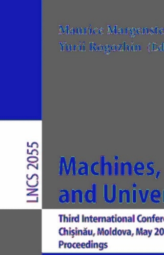 Imagen de portada: Machines, Computations, and Universality 1st edition 9783540421214