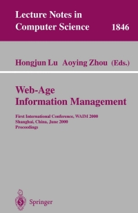 Imagen de portada: Web-Age Information Management 1st edition 9783540676270
