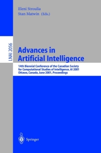 Cover image: Advances in Artificial Intelligence 1st edition 9783540421443