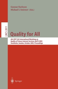 Imagen de portada: Quality for All 1st edition 9783540201922