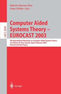 Cover image: Computer Aided Systems Theory - EUROCAST 2003 1st edition 9783540202219