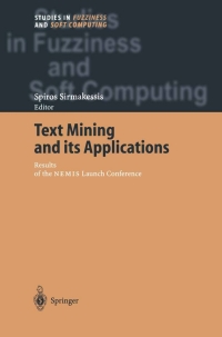 Cover image: Text Mining and its Applications 1st edition 9783540202387