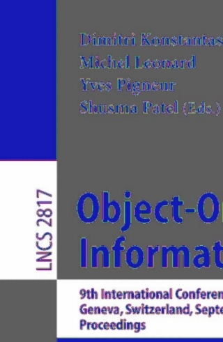 Imagen de portada: Object-Oriented Information Systems 1st edition 9783540408604
