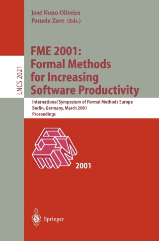 Cover image: FME 2001: Formal Methods for Increasing Software Productivity 1st edition 9783540417910