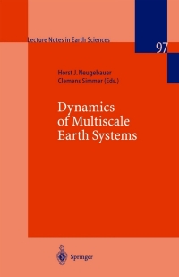 Imagen de portada: Dynamics of Multiscale Earth Systems 1st edition 9783540417965