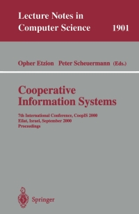 Cover image: Cooperative Information Systems 1st edition 9783540410218