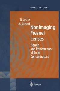 Imagen de portada: Nonimaging Fresnel Lenses 9783540418412