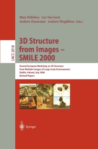 Imagen de portada: 3D Structure from Images - SMILE 2000 1st edition 9783540418450