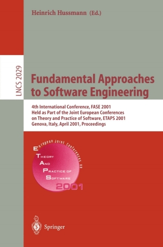 Cover image: Fundamental Approaches to Software Engineering 1st edition 9783540418634