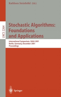صورة الغلاف: Stochastic Algorithms: Foundations and Applications 1st edition 9783540430254