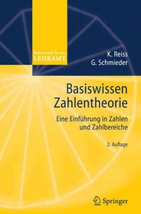 Cover image: Basiswissen Zahlentheorie 2nd edition 9783540453772