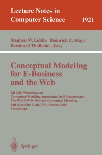 Cover image: Conceptual Modeling for E-Business and the Web 1st edition 9783540410737