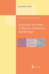 Imagen de portada: Stochastic Processes in Physics, Chemistry, and Biology 1st edition 9783540410744
