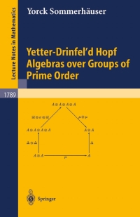 Imagen de portada: Yetter-Drinfel'd Hopf Algebras over Groups of Prime Order 9783540437994