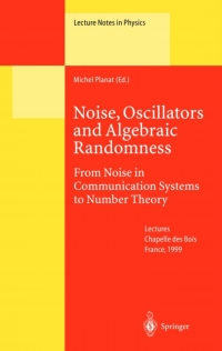 Imagen de portada: Noise, Oscillators and Algebraic Randomness 9783540675723