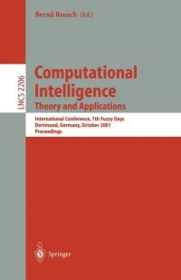 Cover image: Computational Intelligence. Theory and Applications 1st edition 9783540427322
