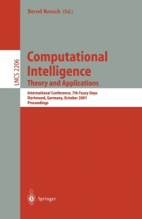 صورة الغلاف: Computational Intelligence. Theory and Applications 1st edition 9783540427322