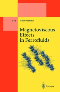 Cover image: Magnetoviscous Effects in Ferrofluids 9783540430681