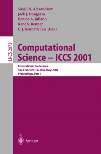 Cover image: Computational Science — ICCS 2001 1st edition 9783540422327