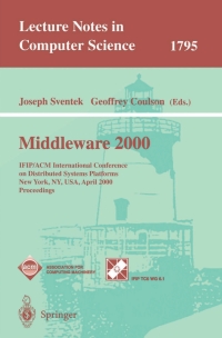صورة الغلاف: Middleware 2000 1st edition 9783540673521