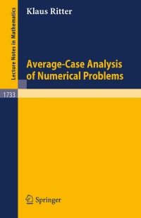 Cover image: Average-Case Analysis of Numerical Problems 9783540674498