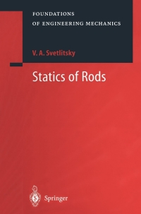 صورة الغلاف: Statics of Rods 9783642536465