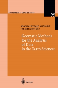 Cover image: Geomatic Methods for the Analysis of Data in the Earth Sciences 1st edition 9783540674764