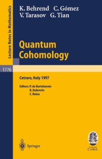 Cover image: Quantum Cohomology 9783540431213