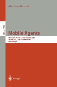 Cover image: Mobile Agents 1st edition 9783540429524