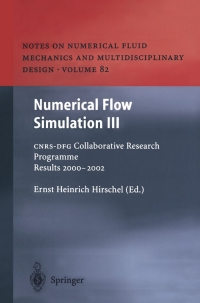 Cover image: Numerical Flow Simulation III 1st edition 9783540441304
