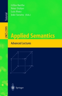 Cover image: Applied Semantics 1st edition 9783540440444