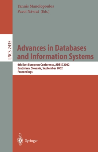 Titelbild: Advances in Databases and Information Systems 1st edition 9783540441380