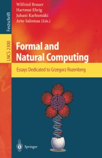 صورة الغلاف: Formal and Natural Computing 1st edition 9783540431909