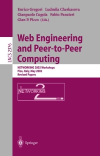 Imagen de portada: Web Engineering and Peer-to-Peer Computing 1st edition 9783540441779