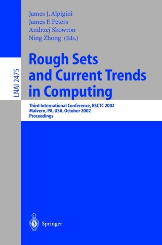 Titelbild: Rough Sets and Current Trends in Computing 1st edition 9783540442745