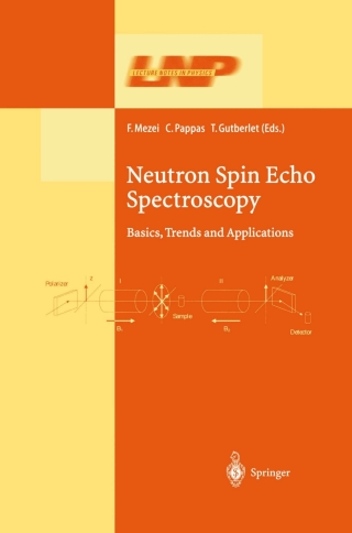 Titelbild: Neutron Spin Echo Spectroscopy 1st edition 9783540442936