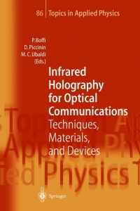 Cover image: Infrared Holography for Optical Communications 1st edition 9783540433149