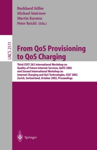 Cover image: From QoS Provisioning to QoS Charging 1st edition 9783540443568