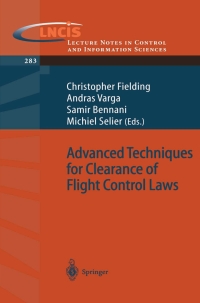 Imagen de portada: Advanced Techniques for Clearance of Flight Control Laws 1st edition 9783540440543