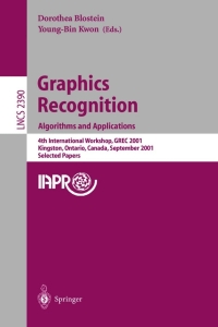 Cover image: Graphics Recognition. Algorithms and Applications 1st edition 9783540440666