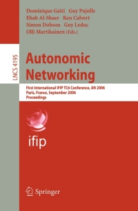 صورة الغلاف: Autonomic Networking 1st edition 9783540458913