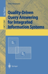 Imagen de portada: Quality-Driven Query Answering for Integrated Information Systems 9783540433491