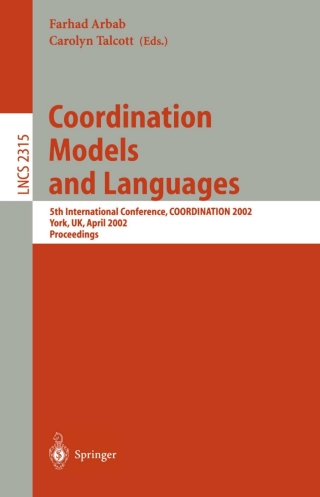 Cover image: Coordination Models and Languages 1st edition 9783540434108